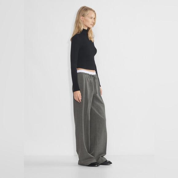 Aritzia Babaton Equity Wide Leg Wool Trousers - Picture 5 of 12